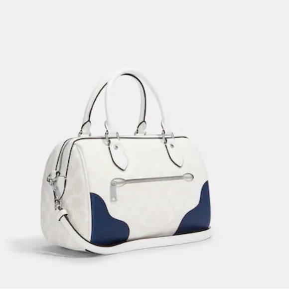 Coach Rowan Satchel with Trompe L’oeul Print NWT - Picture 4 of 9